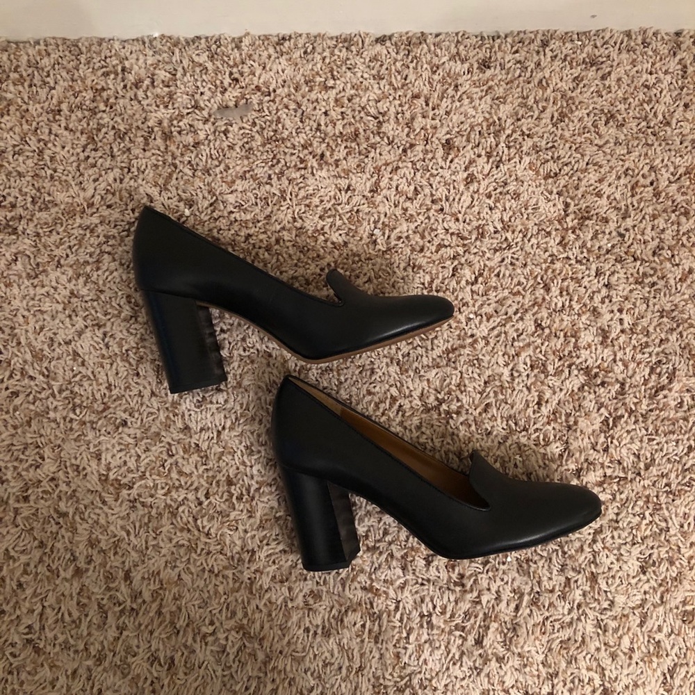 Franco Sarto leather upper black heels